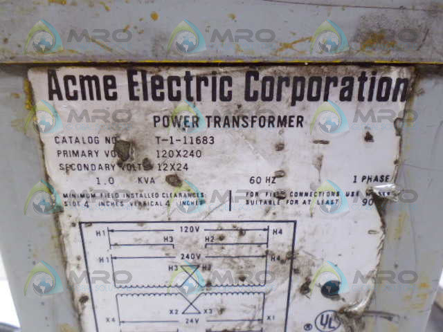 ACME T-1-11683 TRANSFORMER *USED*