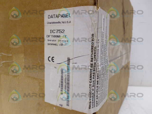 DATAPANEL IC752DFT000-FE DATAPANEL 150 OPERATOR INTERFACE *FACTORY SEALED*