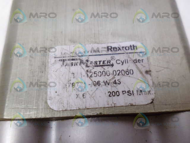 REXROTH TM-125000-02060 PNEUMATIC CYLINDER *USED*