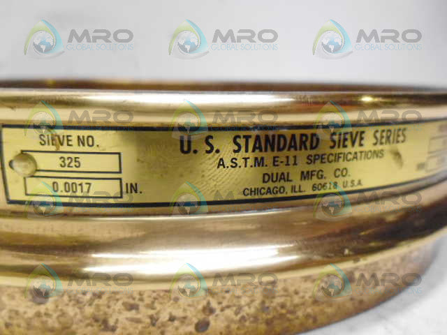 US STANDARD ASTM E-11 325 STANDARD SIEVE *NEW NO BOX*