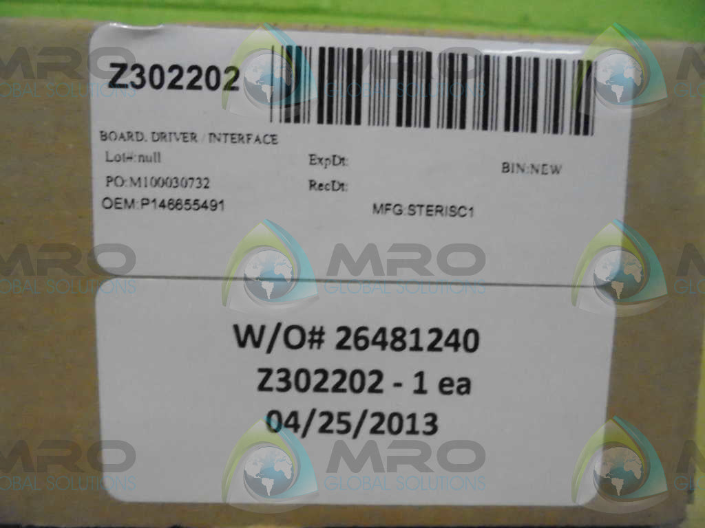 STERIS P146655491 INTERFACE DRIVER BOARD *NEW IN BOX*