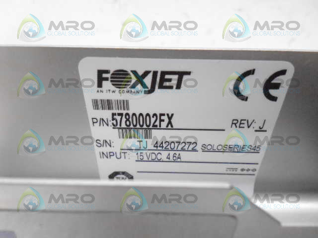 FOXJET 5780002FX *NEW IN BOX*