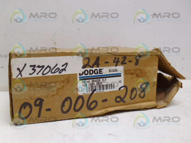 DODGE 011626 PS140 SPACER CLP HUB ASSY 3535 *NEW IN BOX*