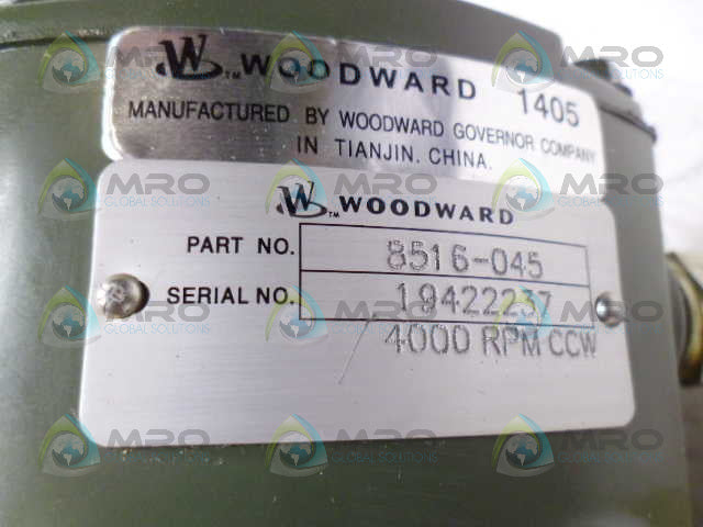 WOODWARD 8516-045 GOVERNOR 4000 RPM *NEW NO BOX*