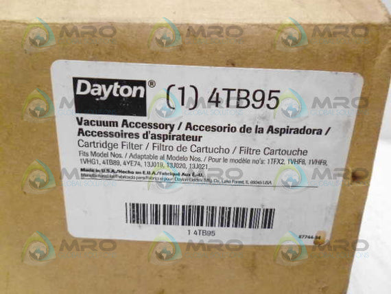 DAYTON 4TB95 FILTER *NEW IN BOX*