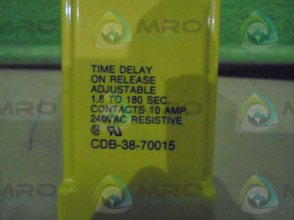 POTTER & BRUMFIELD CDB 38-70015 TIME DELAY RELAY *NEW NO BOX*