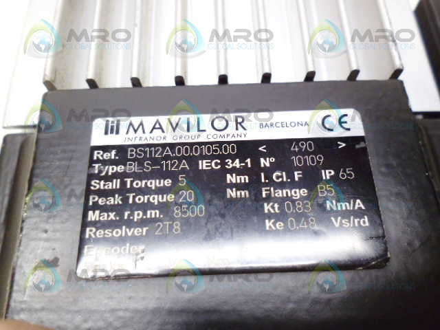 MAVILOR BS112A.00.0105.00 MOTOR *USED*