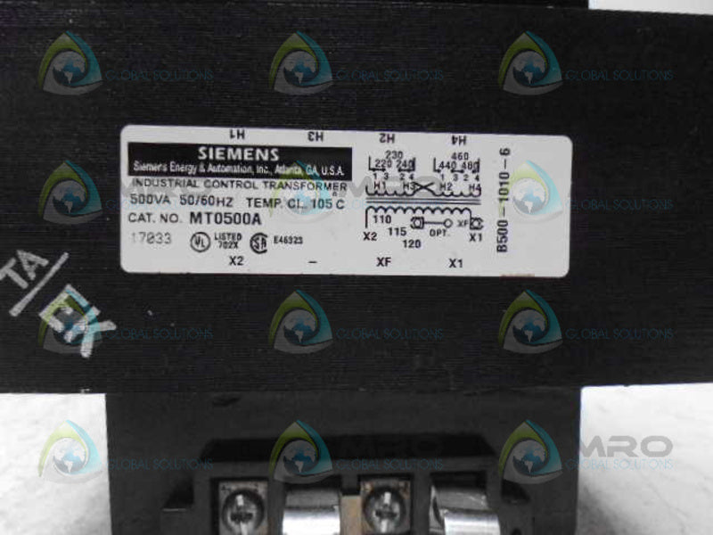 SIEMENS MT0500A TRANSFORMER *NEW NO BOX*