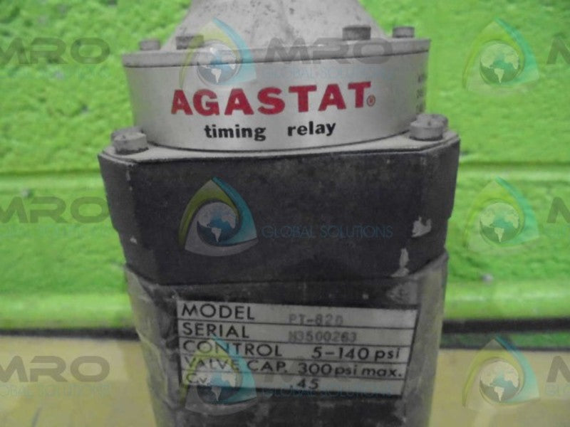AGASTAT PT-820 TIME DELAY RELAY *USED*