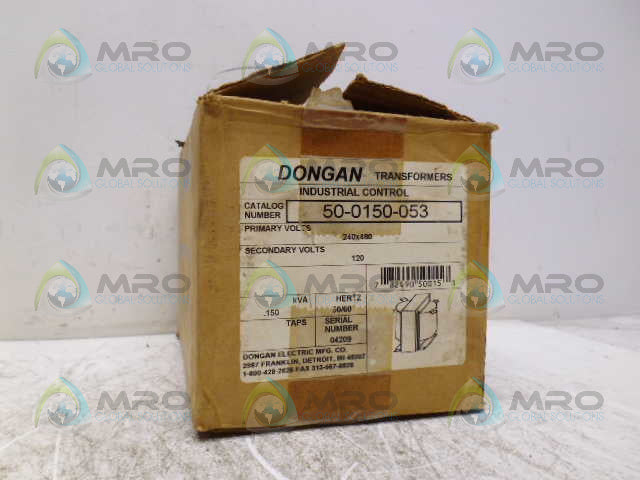 DONGAN 50-0150-053 TRANSFORMER *NEW IN BOX*