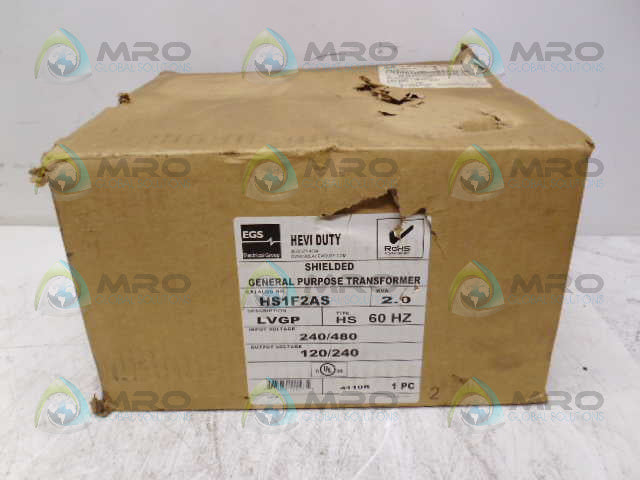 HEVI DUTY HS1F2AS TRANSFORMER *NEW IN BOX*