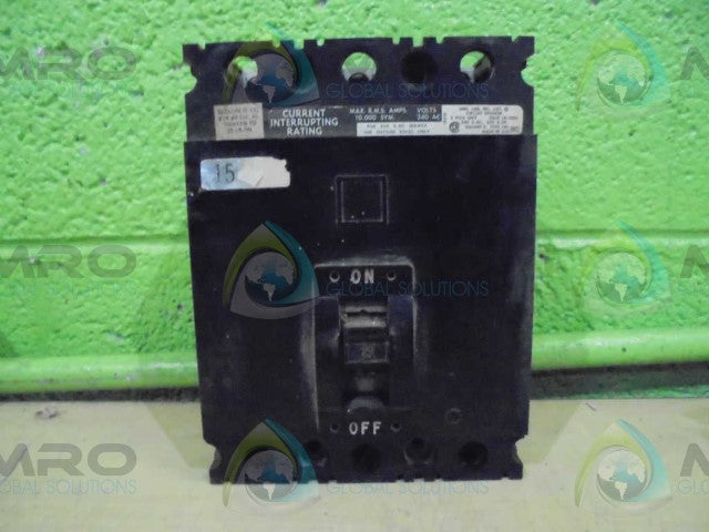 SQUARE D FA1-32015 15AMP CIRCUIT BREAKER *USED*