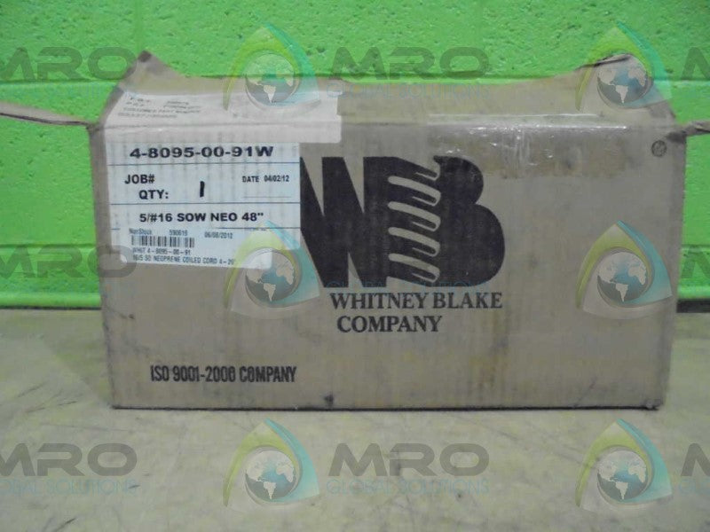WHITNEY BLAKE CO. 4-8095-00-91W *NEW IN BOX*