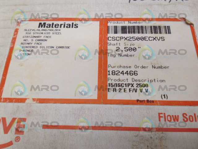 FLOWSERVE CSCPX2500ECXVS 2.500" *NEW IN BOX*