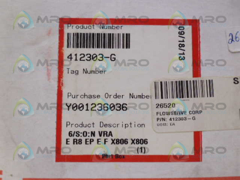 FLOWSERVE 412303-G *NEW IN BOX*