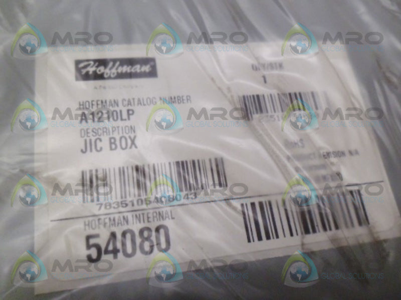 HOFFMAN A1210LP JIC BOX ENCLOSER * NEW IN ORIGINAL PAKAGE *
