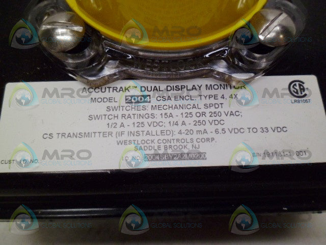 WESTLOCK 2004SBY2A2M0200 *NEW NO BOX*