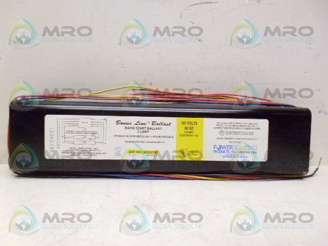 POWER LIGHTING 8G1201W RAPID START BALLAST (AS PICTURED) *NEW NO BOX*