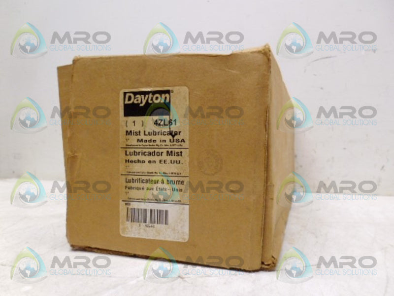 DAYTON 4ZL61 MIST LUBRICATOR *NEW IN BOX*