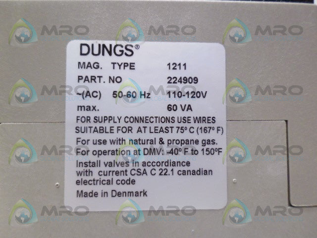DUNGS DMV-D702/602 224843 *NEW IN BOX*