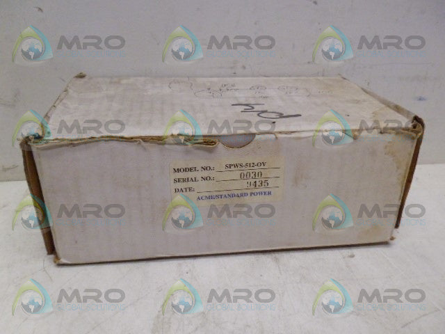 ACME SPWS-512-OV POWER SUPPLY *NEW IN BOX*