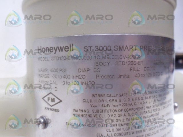 HONEYWELL STD120-E1H-00000-1C,MB,S2,SV-XXXX PRESSURE TRANSMITTER *NEW NO BOX*
