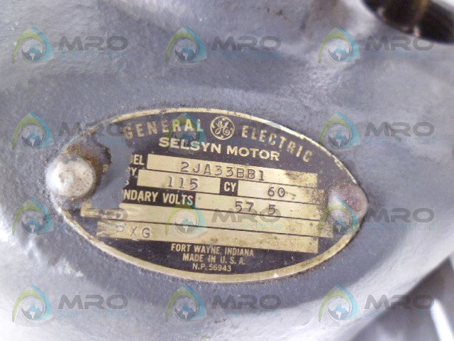 GENERAL ELECTRIC 2JA33BB1 (AS PICTURED) *USED*