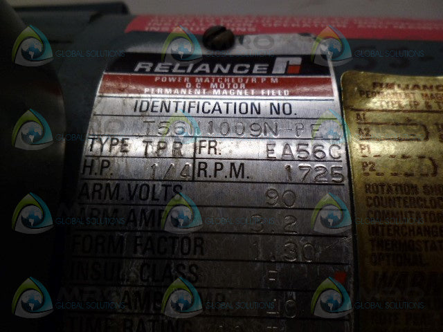 RELIANCE T56H1009N-PE 1/4HP 1725RPM *USED*
