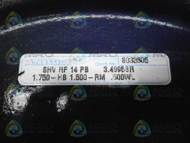 MCKISSICK SHVRF14PB 8033505 PULLY *NEW NO BOX*