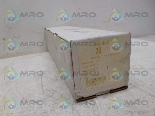 WIKA MODEL 30 6" 0-250 BIMETAL THERMOMETER *NEW IN BOX*