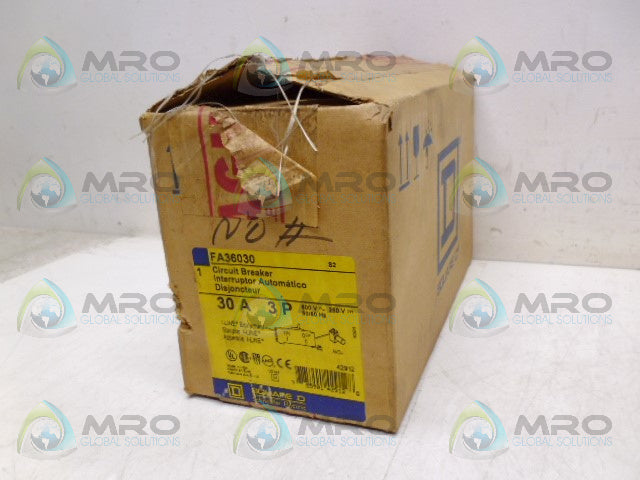 SQUARE D FA36030 CIRCUIT BREAKER *NEW IN BOX*