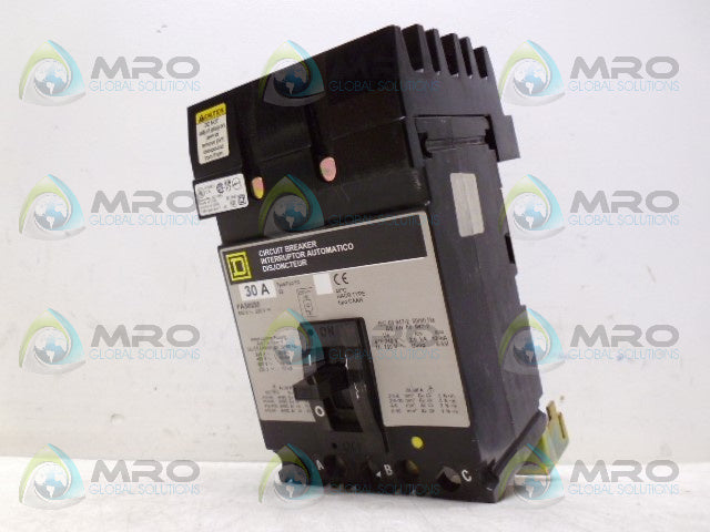 SQUARE D FA36030 CIRCUIT BREAKER *NEW IN BOX*