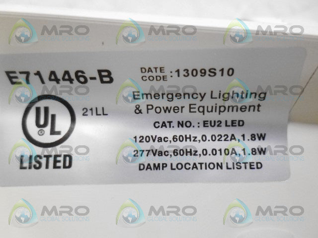 LITHONIA LIGHTING EU2LEDM12 EMERGENCY LIGHTING UNIT *NEW IN BOX*
