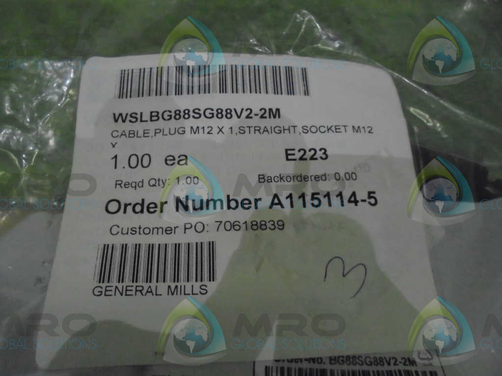 WENGLOR WSLBG88SG88V2-2M *NEW IN FACTORY BAG*