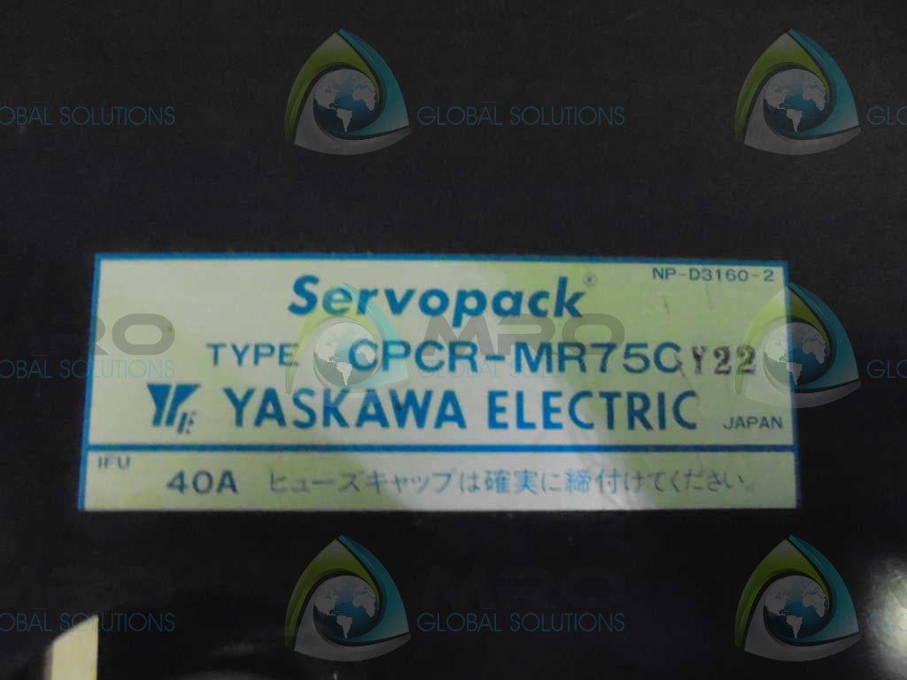 YASKAWA ELECTRIC SERVOPACK CPCR-MR75C Y22 *USED*