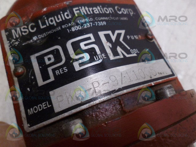 MSC PKR-P-9/11005 PRESSURE COOL PUMP *USED*