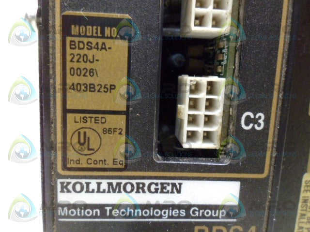 KOLLMORGAN BDS4A-220J-0026/403B25P SERVO DRIVE *USED*