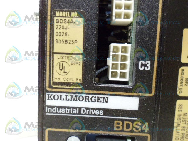KOLLMORGAN BDS4A-220J-0026/805B25P DRIVE (AS PICTURED) *USED*