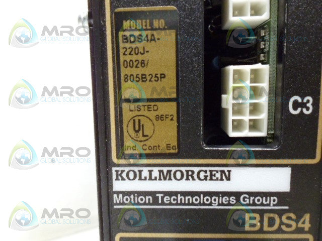 KOLLMORGAN BDS4A-220J-0026/805B25P DRIVE *USED*