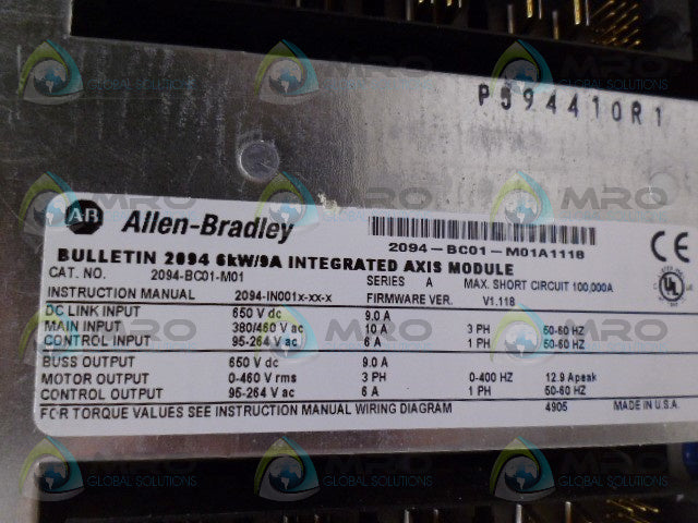 ALLEN BRADLEY 2094BC01M01 SER. A POWER SUPPLY SERVO(REMANUFACTURED) *NEW IN BOX*