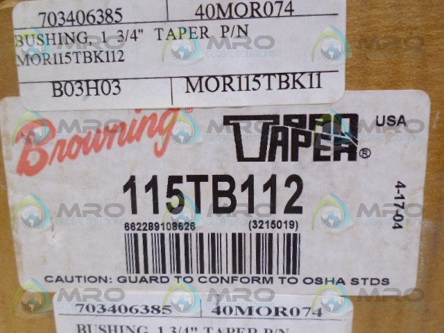 BROWNING 3215019 115TB112 SCREW MOUNT BUSHING *NEW IN BOX*