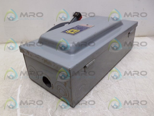 SQUARE D H362 SAFETY SWITCH *USED*
