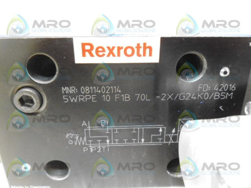 REXROTH 5WRPE10F1B70L-2X/G24K0/B5M DIRECTIONAL VALVE NSNP