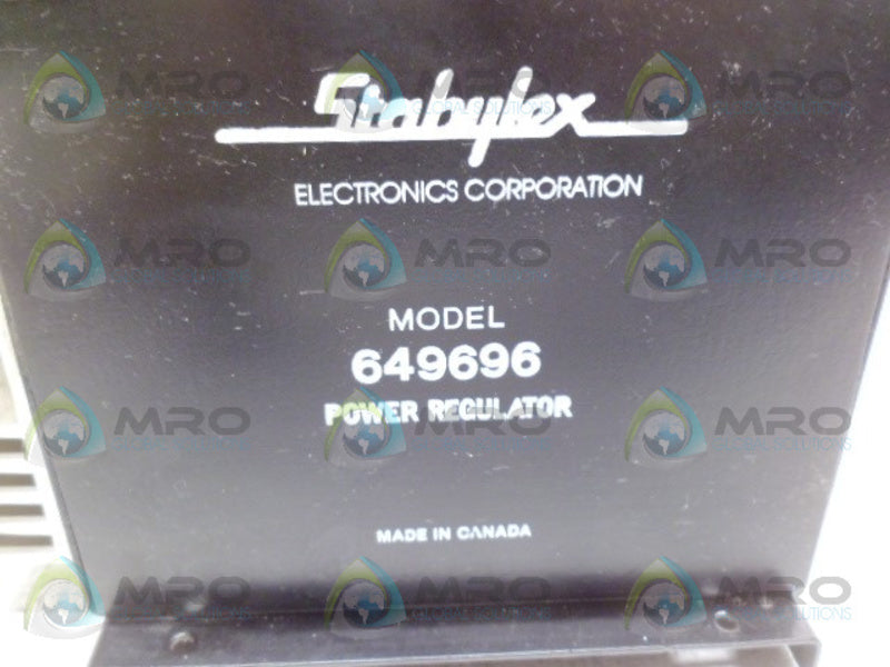 STABYLEX 649696 POWER REGULATOR *USED*