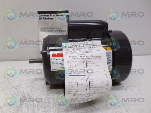 DAYTON 6K482B INDUSTRIAL MOTOR 1/2HP 3450RPM *NEW IN BOX*
