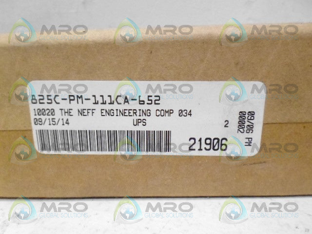 MAC 825C-PM-111CA-652 SOLENOID VALVE *FACTORY SEALED*