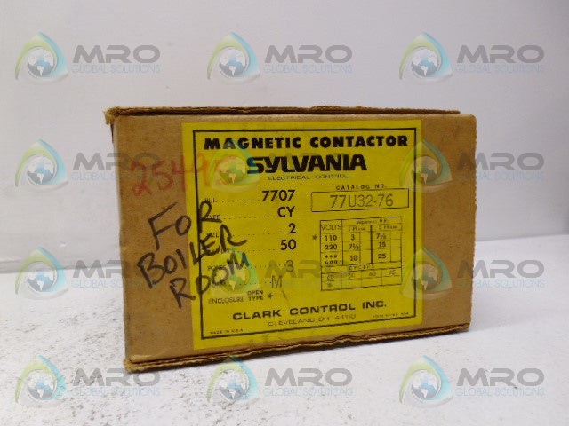 SYLVANIA 77U32-76 MAGNETIC CONTACTOR *NEW IN BOX*