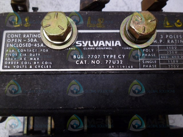 SYLVANIA 77U32-76 MAGNETIC CONTACTOR *NEW IN BOX*
