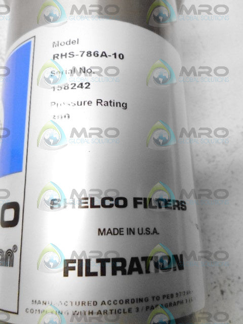SHELCO RHS-786A-10 MICRO GUARDIAN FILTER *NEW NO BOX*