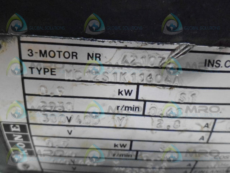 KONE MC12S1K11604A PAPER SLITTER MOTOR (REMANUFACTURED) *USED*
